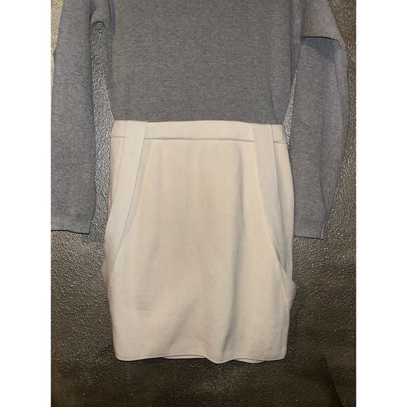 English Factory Academia Preppy Baddie Artsy Gray Open Back Suspender Dress - Picture 3 of 14